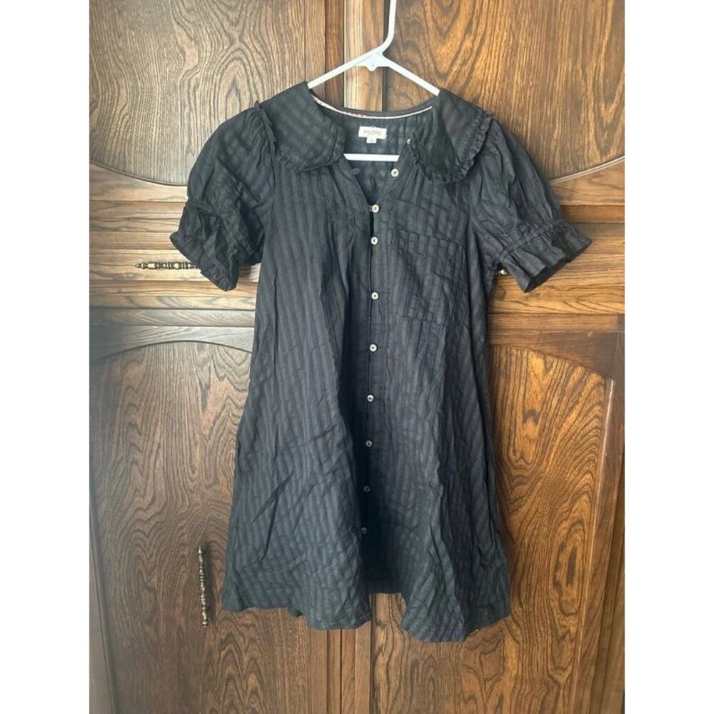 Pilcro Keira Mini Dress - black stripe